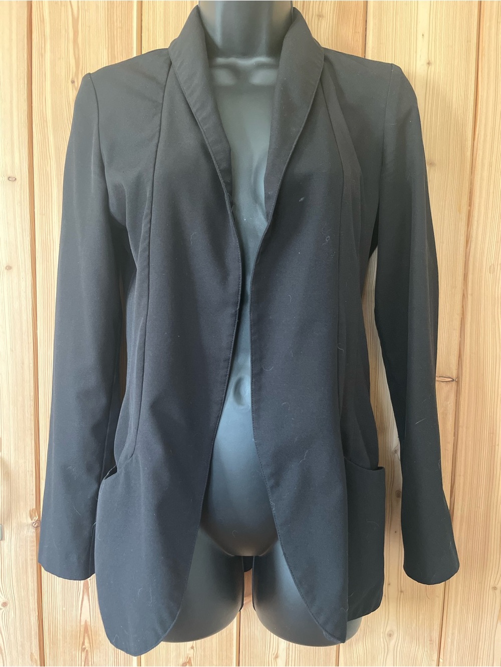 Dynamite Black Open-Front Women's Blazer